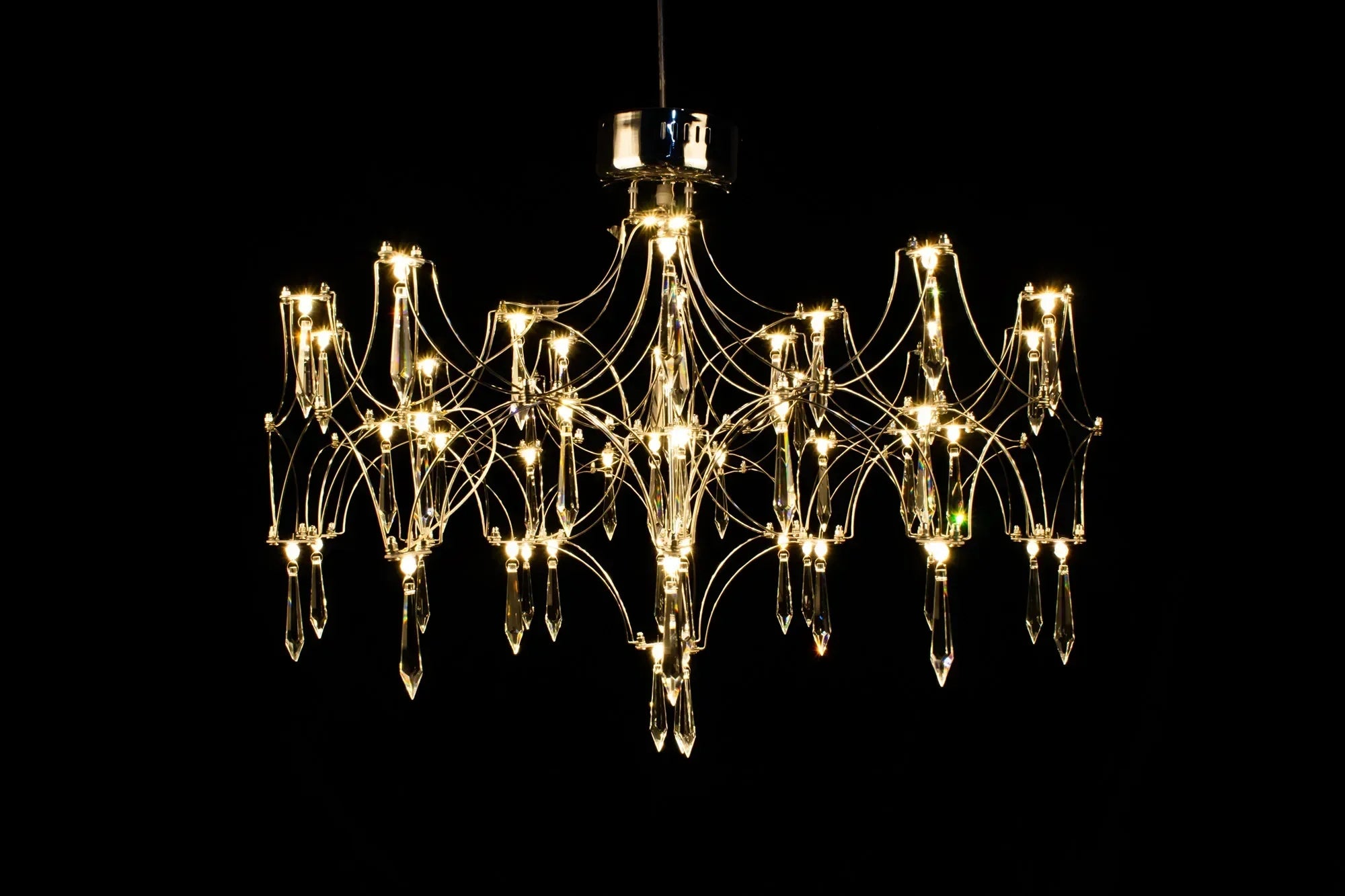 Starry Crystal Chandelier Ceiling Light for Luxury Living Spaces
