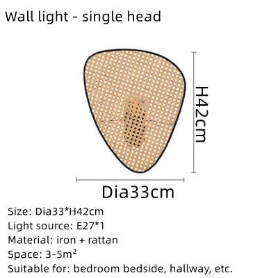 Hand Made Rattan Art Pendant Chandelier for Modern Living Room, Dining Room, Bedroom.