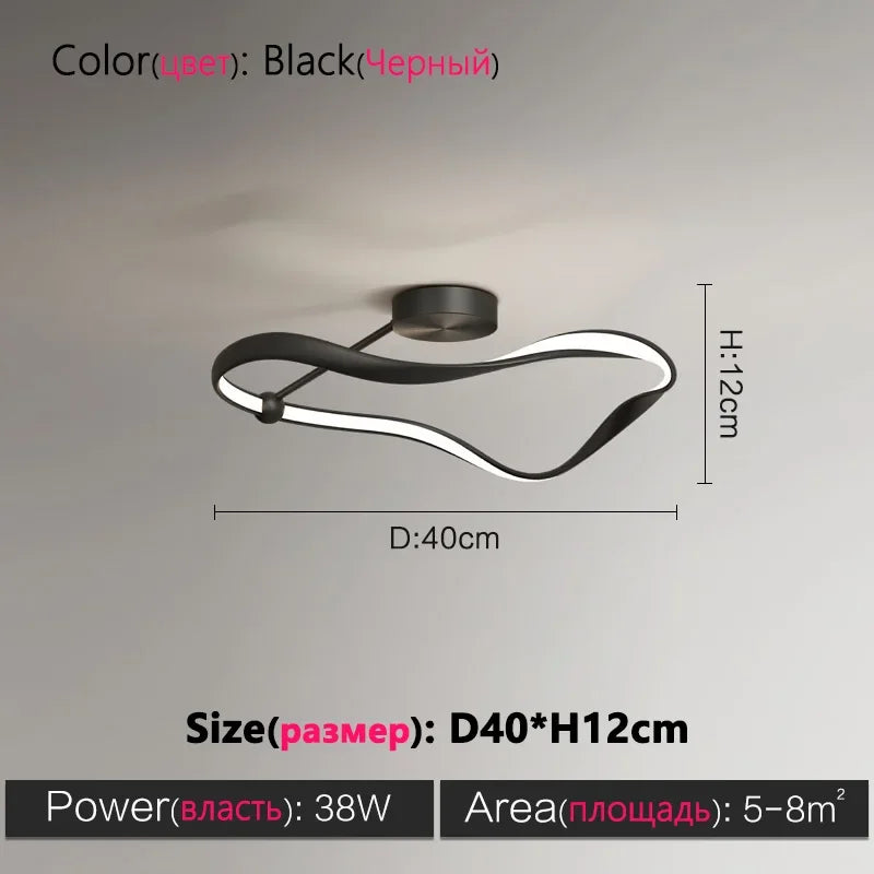 Modern Minimalist Bedroom Ceiling Lamp