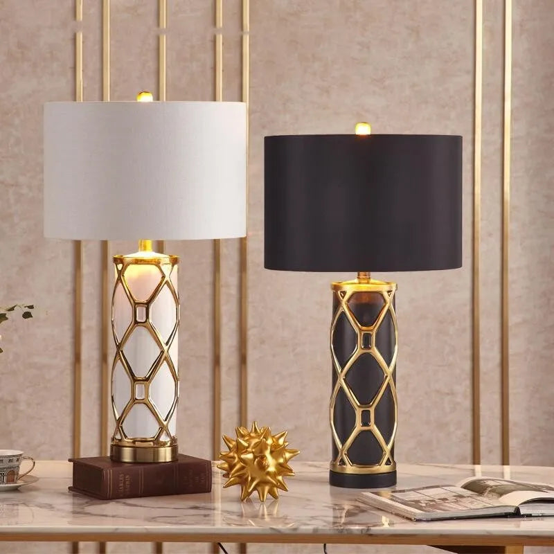 Ceramic Nordic Table Lamp: Luxury Designer Replica for Home Living Room and Bedroom Décor