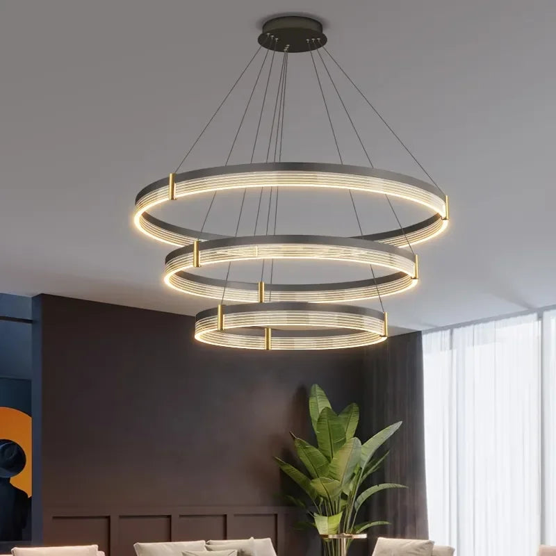 Luxury Ring Pendant Light for Modern Living Room, Bedroom, Dining Room décor