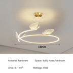 Butterfly Design Ceiling Chandelier: Modern Minimalist Pendant Lamp for Home Decor
