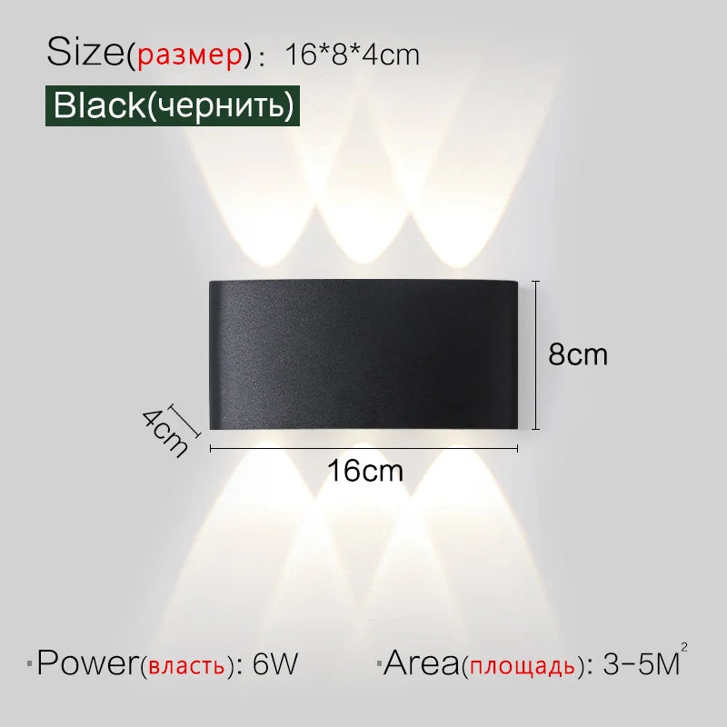 LED Modern Minimalist Wall Lamp for Bedroom, Living Room, Aisle
