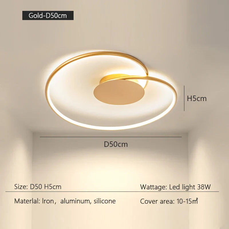 Modern LED Ceiling Lamp - Minimalist Design for Stylish Indoor Lighting