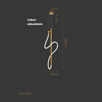 Modern Designer Chandelier for Living Room, Dining Table, Bar - Lines Lighting