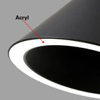 Modern Black & White Pendant Lamps for Kitchen, Living, Dining Room, Bar - LED Hanging Fixture