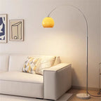 Nordic Orange Arc Floor Lamp with Marble Base - Brand