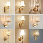 Glass Wall Lights: Modern Minimalist LED Bedside Lamp for Bedroom and Living Room