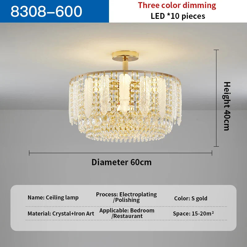 Crystal Chandelier Light for Elegant Home Decor