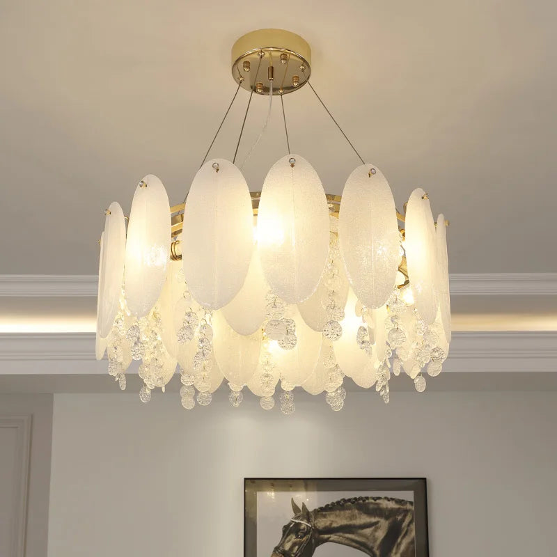 Cream Wind LED Chandelier for Master Bedroom, Living Room & Children's Room