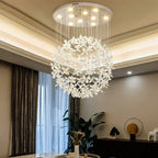 Flower Ball Chandelier with GU10 LED Lights for Modern Villa Lighting