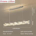 Modern Crystal LED Ceiling Chandelier for Luxury Living Room Décor
