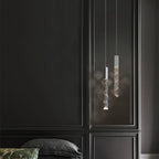 Crystal Glass LED Pendant Light for Living Hallway Staircase & Restaurant