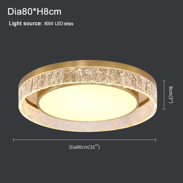 Luxury Nordic Chandelier Ring Ceiling Lamp for Modern Villa Living Room