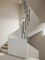 LED Chandelier Stairs Pendant Ceiling Lamp for Hotel Lobby Decor