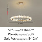 Crystal LED Chandelier for Home Decor & Luxury Lighting