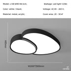 Smart LED Ceiling Lamp: Modern Round Dimmable Lights for Living Room and Bedroom