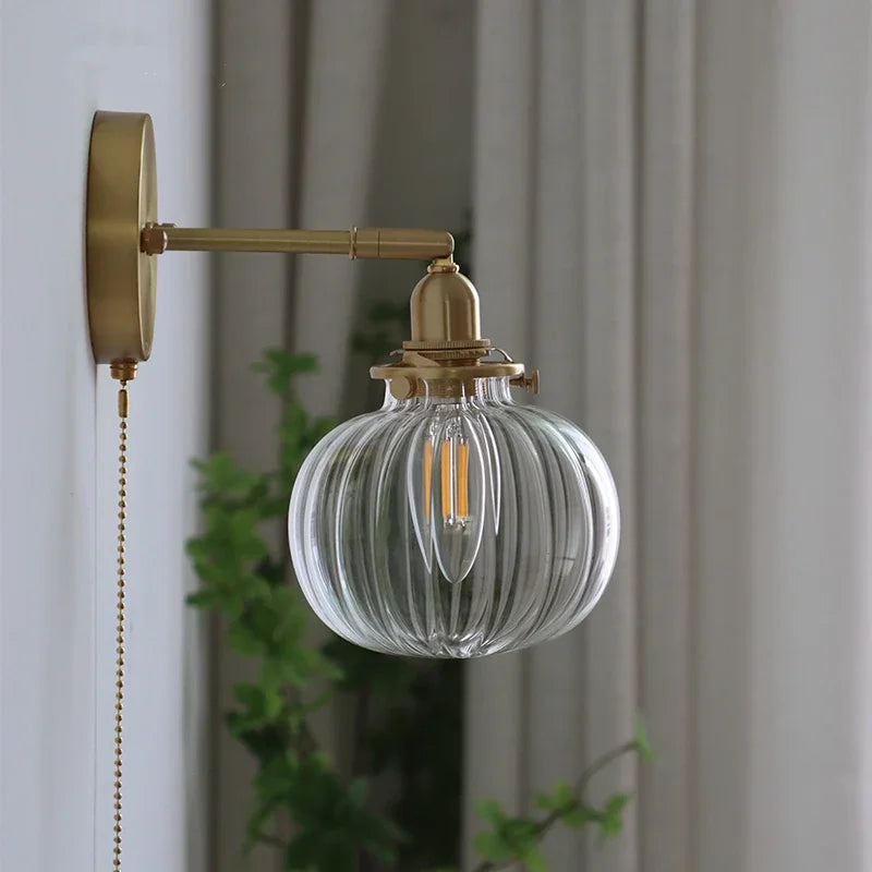 Glass Ball Wall Sconce Modern Wandlamp Stair Light for Bedroom Bathroom Mirror