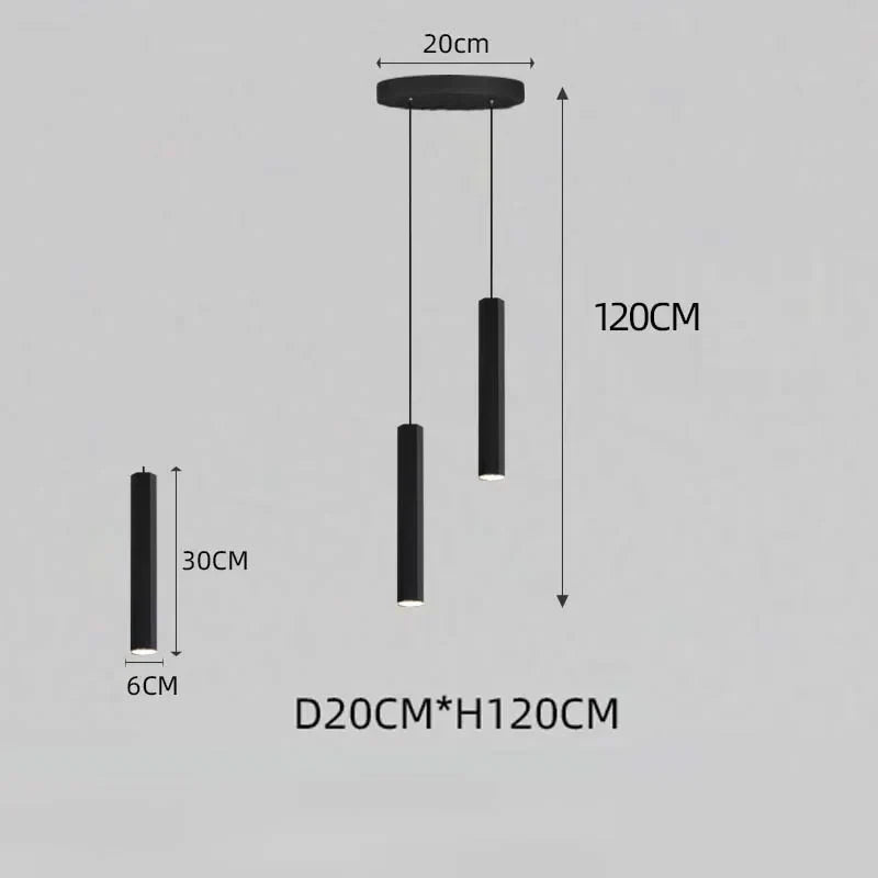 Black LED Crystal Staircase Chandelier: Modern Nordic Design, Creative Island Hanging Lamp