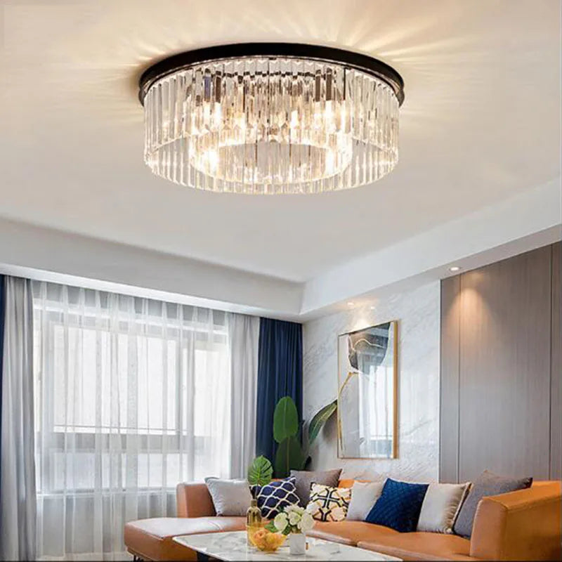 Crystal Flush Mount Ceiling Light for Elegant Home Decor