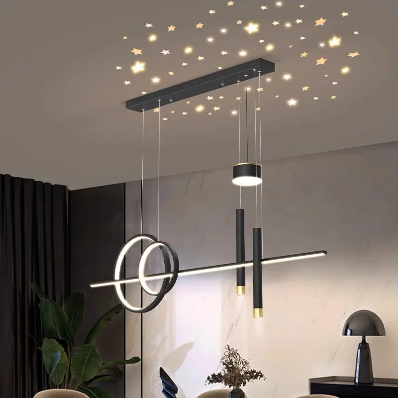 Starry Pendant Light: Modern Luxury Dining Room Chandelier Lighting
