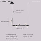 Linear Chandelier: Modern Long Dining Table Pendant Light