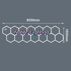 Hexagon LED Garage Ceiling Light for Auto Body Repair Workshop