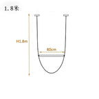 Afralia Leather Belt Chandelier: Modern Glass Tube Designer Lighting for Home, Restaurant & Villa