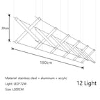 Nordic LED Chandelier: Black Gold Dining Room Kitchen Lighting Fixtures