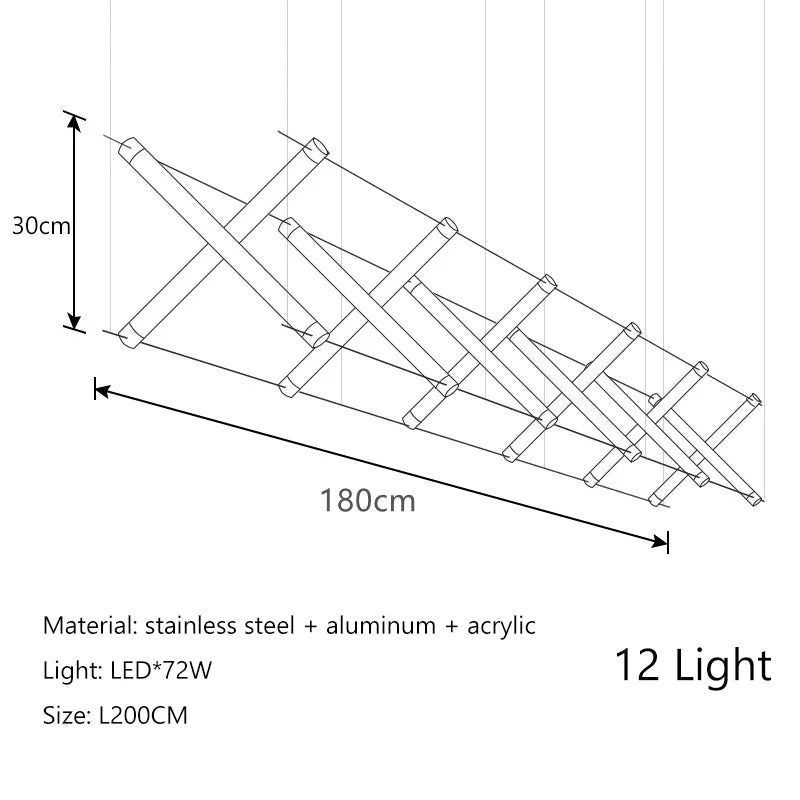 Nordic LED Chandelier: Black Gold Dining Room Kitchen Lighting Fixtures