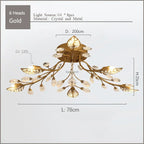 Crystal Ceiling Chandelier LED Fixture Lights for Living Room Bedroom by Samsarah Lighting