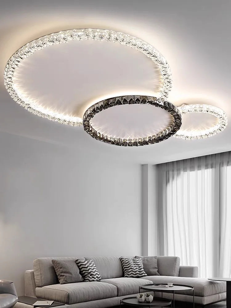 Crystal Ceiling Lights LED Chandelier for Living Room Bedroom
