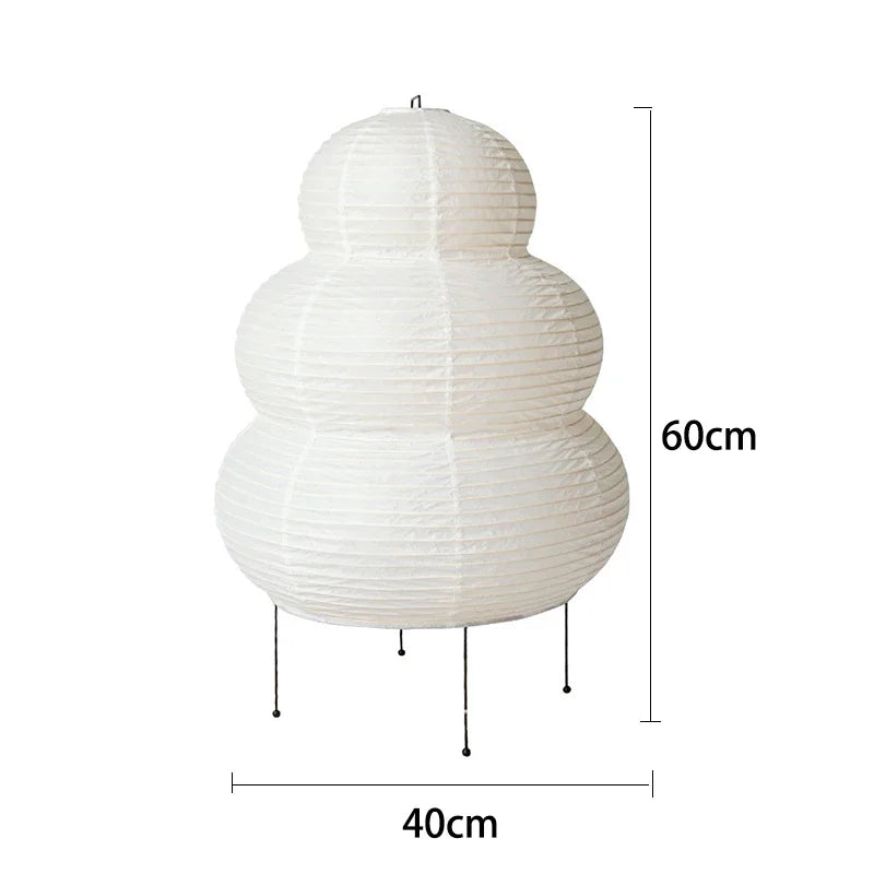 Japanese Style Rice Paper Desk Lamp for Home Decor, E27 Bedroom & Study Room Lighting