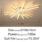 Modern LED Ceiling Chandelier Indoor Lighting for Living Room Bedroom, Lustre Lights