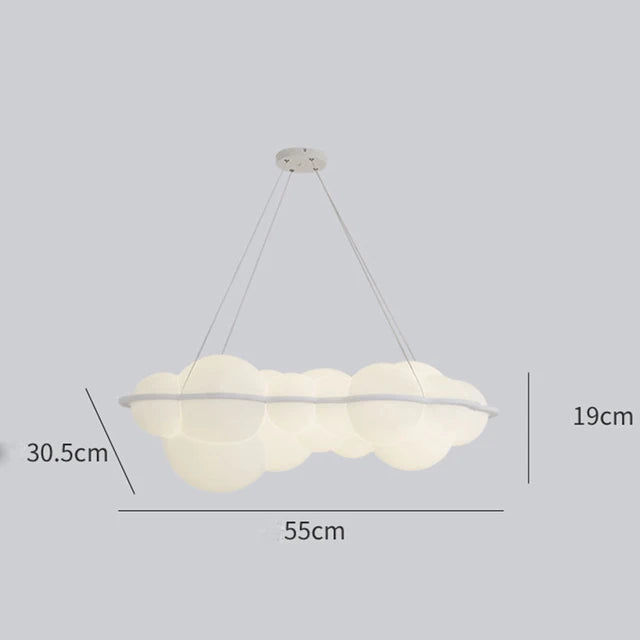 Nuvola LED Cloud Pendant Lamp - Nordic Style for Living Room and Bedroom