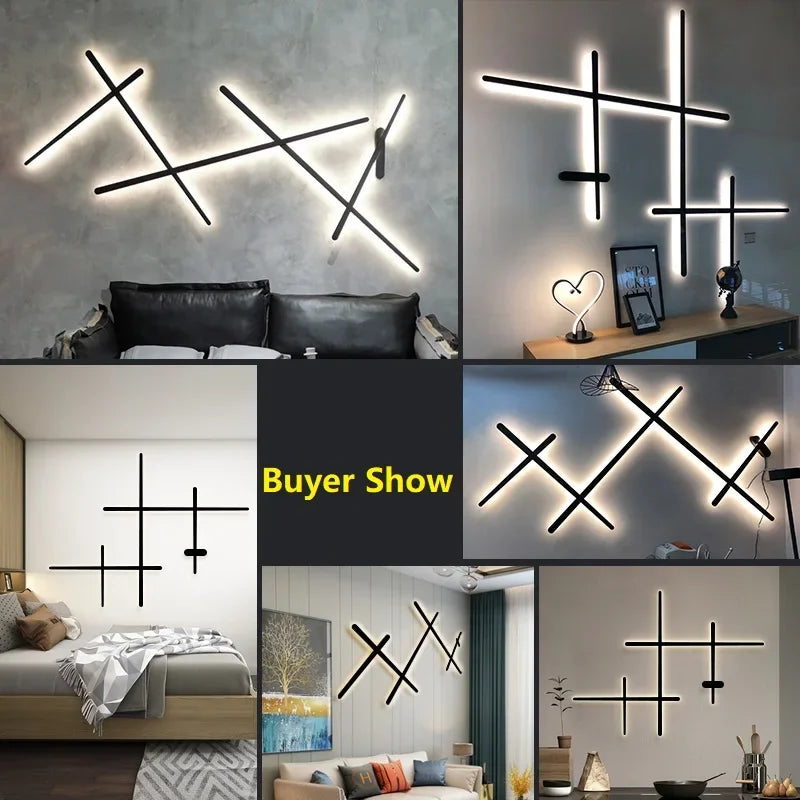 Modern Rotatable LED Wall Sconce for Living Room Bedroom Hallway