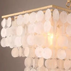 Modern Scandinavian Shell Chandelier for Dining & Living Room