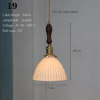 Ceramic Pendant Lamp Kitchen Island Dining Room Nordic Home Decor Pendant Ceiling Lights - Afralia™