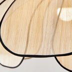 Petal Rattan Pendant Lamp, Elegant Ceiling Light for Dining Room & Living Space