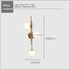 Modern Glass Ball Wall Lamp for Living Room, Study, Bedside, Loft, Bathroom