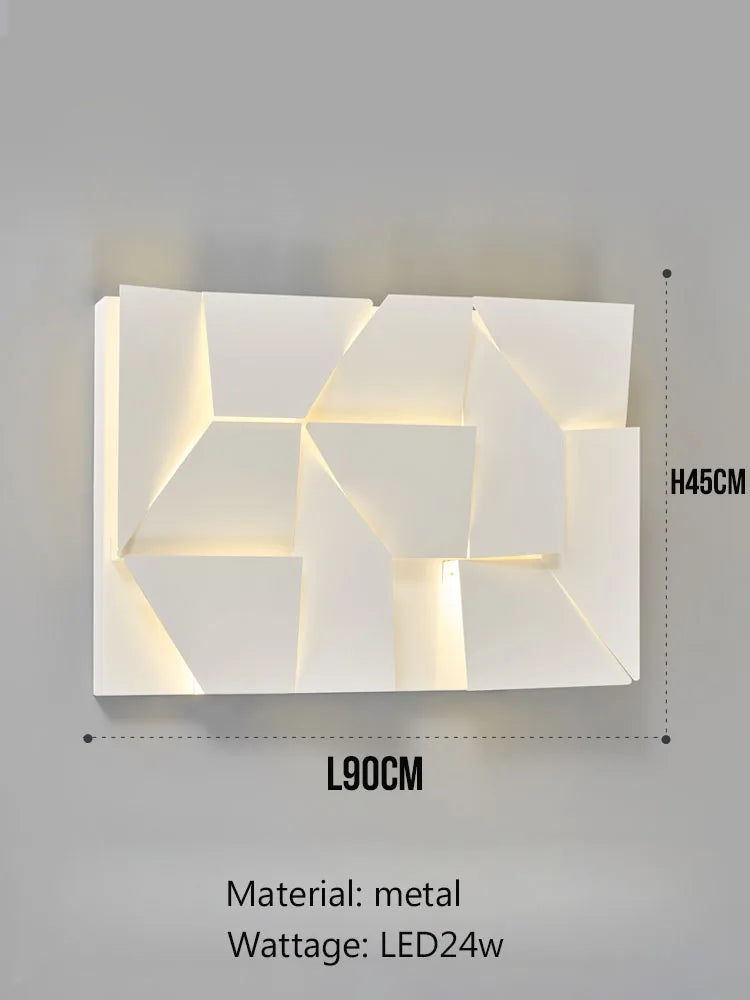 Geometric Art Indoor Wall Lamp for Bedroom Living Room Staircase Home Decor