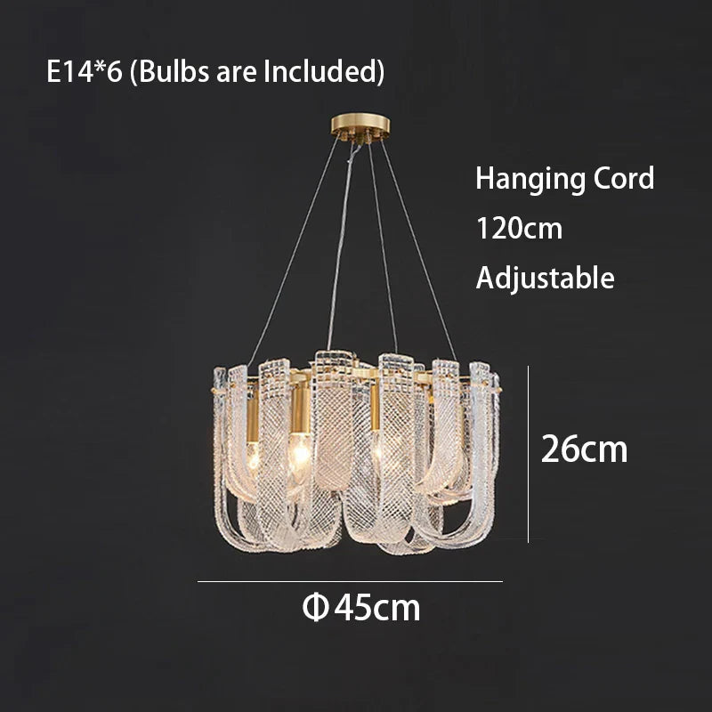 Dimmable LED Copper Ceiling Chandelier for Luxurious Living Room Lighting