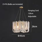 Dimmable LED Copper Ceiling Chandelier for Luxurious Living Room Lighting