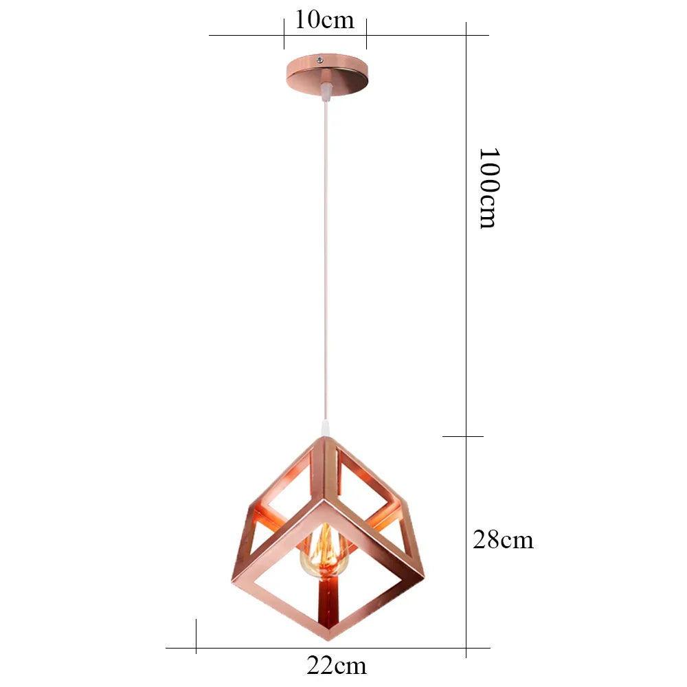 Industrial Retro Loft LED Pendant Light for Home Living Room Kitchen