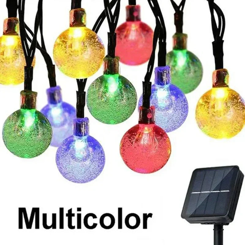 Crystal Fairy Solar String Lights - 8 Modes Waterproof Outdoor Patio Decor