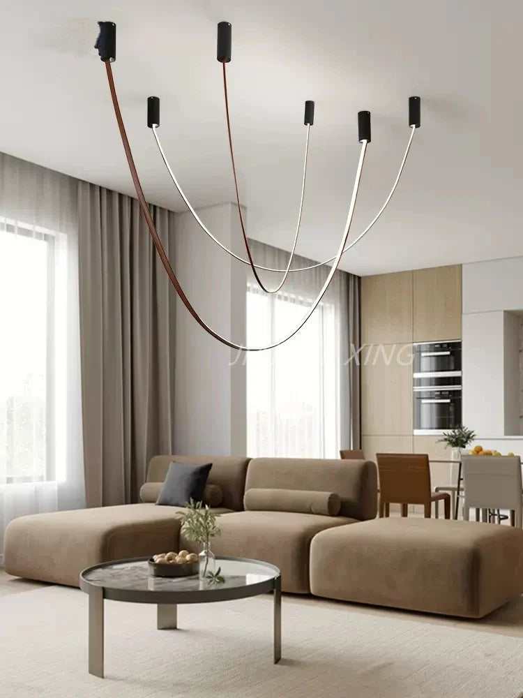 Silicone Pendant Lamp for Living Room, Dining Room, and Exhibition Hall