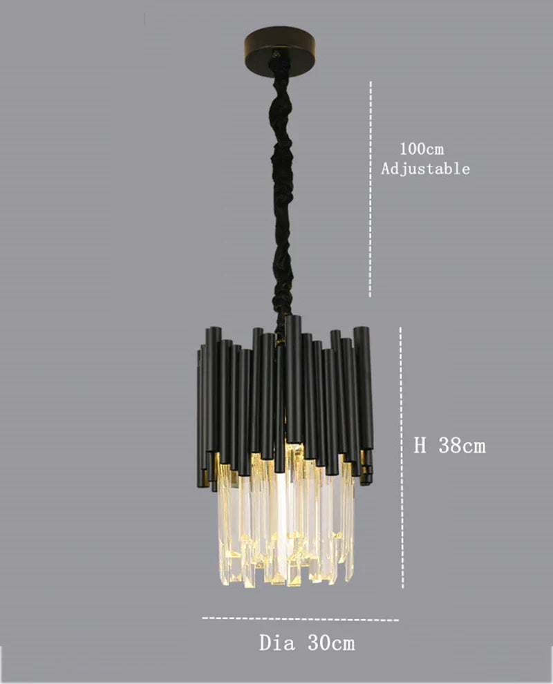 Crystal Chandelier: Modern Luxury Lighting for Elegant Living and Dining Rooms