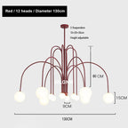 Glass Ball Chandelier: Modern Living Room Dining Kitchen Light Fixtures