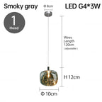 LED Stair Chandelier: Luxury Amber/Crystal Indoor Lighting Fixture