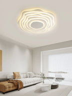 Modern Ripple LED Ceiling Chandelier for Living Room Bedroom Study Decor